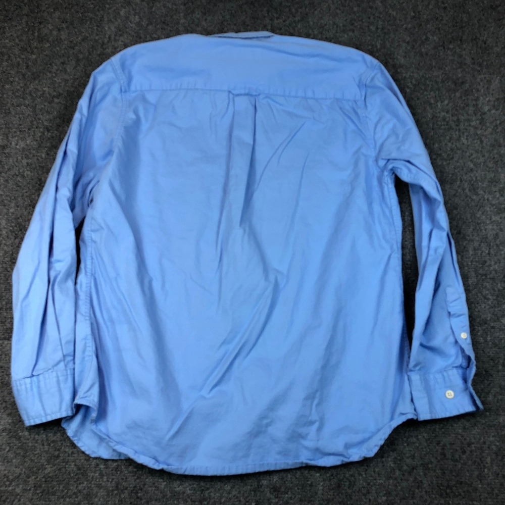 Saddlebred Mens Size M Medium Blue Long Sleeve Button Down Oxford Shirt Pocket - Picture 5 of 6